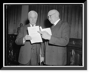 Cordell Hull, left, Antique Wall Art
