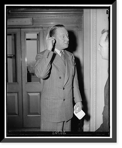 Sen. Robert R. Reynolds of N.C., Jan. 1940 Classic, Historic Reproduction