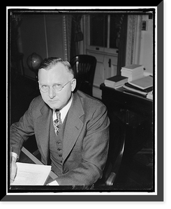 Historic Framed Print, Harold D. Smith, Dir. of the budget, Feb. 1940 - 2,  17-7/8" x 21-7/8"