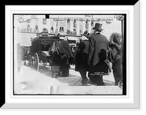 Historic Framed Print, Bjornson family in funeral procession - Christiania,  17-7/8" x 21-7/8"