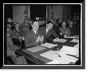 Historic Framed Print, Asst. U.S. Atty. General Thurman Arnold, 4-19-40,  17-7/8" x 21-7/8"