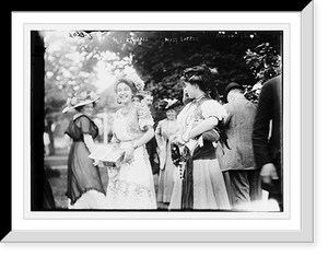 Historic Framed Print, Miss Kinball and Miss Little, Governor's Island.,  17-7/8" x 21-7/8"