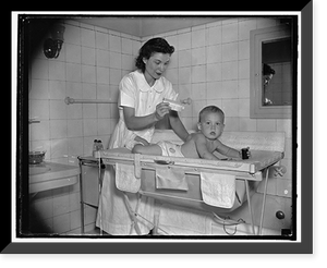 Baby's bath Classic, Antique Poster