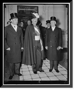 Newly appointed French Ambassador, Count Rene de Saint-Quentin. Left to right: Jules Henry, Counselor of the French Embassy, the ambassador, & George T. Summerlin, chief of the Div. of Protocol, St