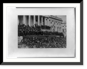 Abraham Lincoln delivering his second inaugural address as President of the United States, Washington, D.C, Vintage Print