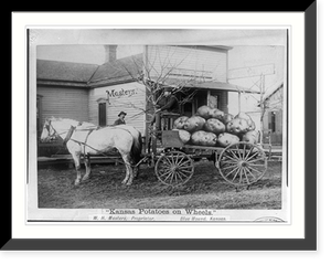 Kansas potatoes on wheels, Antique Wall Art