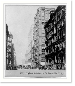 Vintage Building Photo - Missouri - Highest building in St. Louis