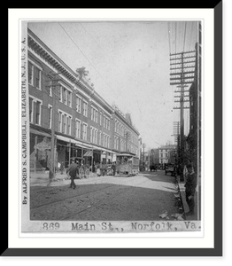 Main St., Norfolk, 1897, Vintage Poster