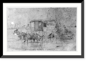 Historic Framed Print, [Nine camp scenes],  17-7/8" x 21-7/8"