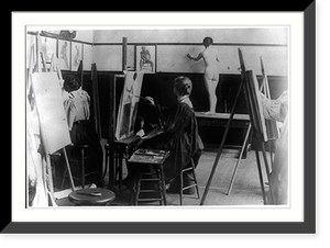 Florence Lundborg (1871-1949) in her studio Classic, Vintage Poster