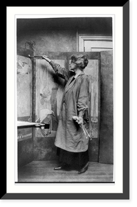 Florence Lundborg (1871-1949) in her studio - 2 Classic, Historic Print