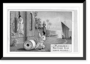 Florence knitting silk always reliable, Vintage Wall Art