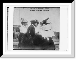 Historic Framed Print, Foundings at New Orleans from New York,  17-7/8" x 21-7/8"