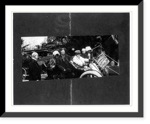 Theo. Roosevelt about to get out of open car, Vintage Poster
