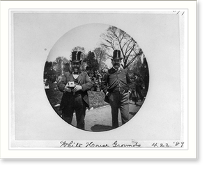 Vintage Building Photo - Washington, DC - 2 men in high silk hats