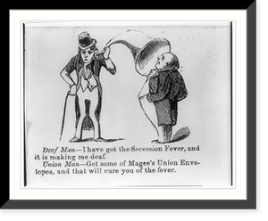 Anti-Confederacy cartoon advertising Magee's Union Envelopes, Historic Reproduction