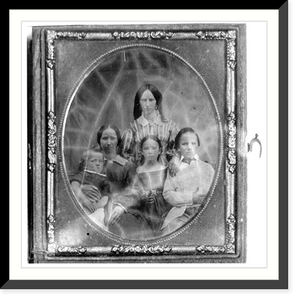 Historic Framed Print, La Follette family, 1857 or 1858,  17-7/8" x 21-7/8"