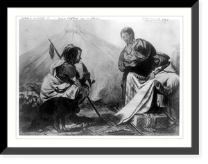 Vintage Americana Print - Trading with Indians - Vintage Wall Art Gift