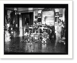 Historic Photo Print - Lying in state in his home