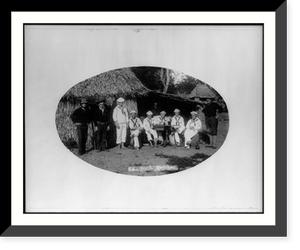 Historic Framed Print, American sailors and soldiers in the Philippines,  17-7/8" x 21-7/8"