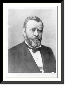 Historic Framed Print, Ulysses S. Grant,  17-7/8" x 21-7/8"