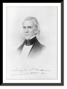 Historic Framed Print, James Polk,  17-7/8" x 21-7/8"