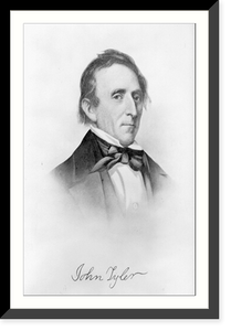 Historic Framed Print, John Tyler,  17-7/8" x 21-7/8"