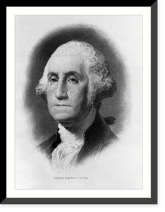 Historic Framed Print, George Washington - 2,  17-7/8" x 21-7/8"