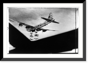 Historic Framed Print, B-29 Superfortress over Formosa, Oct. 19, 1944,  17-7/8" x 21-7/8"