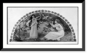 Murals in Library of Congress by Chas. Sprague Pearce - Recreation"" Classic, Antique Poster