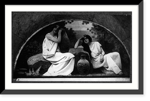 Murals in Library of Congress by Chas. Sprague Pearce - Rest"" - 2, Vintage Print