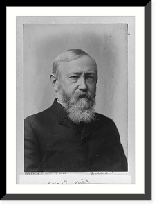 Historic Framed Print, [Benjamin Harrison, head-and-shoulders portrait, facing right],  17-7/8" x 21-7/8"