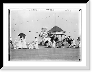 Historic Framed Print, Long Branch Baby Parade,  17-7/8" x 21-7/8"