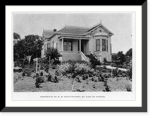 Residence of R.M. Schackleford, El Paso de Nobles, Historic Reproduction