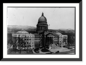 Historic Framed Print, State Capitol, Boise, Idaho,  17-7/8" x 21-7/8"