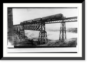 Antique Railway Print - Railroads & Depots - Railroad trains in Mexico (1)