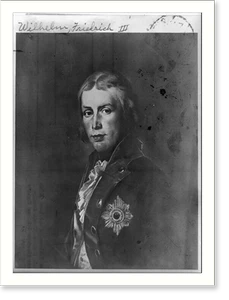 Vintage Photo Print - Freidrich Wilhelm III - Framed Wall Art Gift Idea