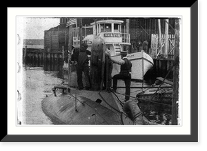 Holland Submarine boat tests, Historic Print