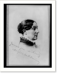 Vintage Portrait - Abigail Scott Duniway, bust portrait, facing right