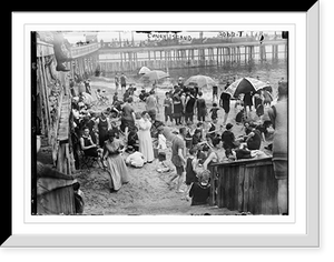 Historic Framed Print, Coney Island - 2,  17-7/8" x 21-7/8"