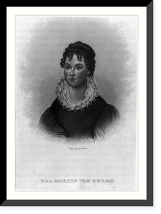 Historic Framed Print, Mrs. Martin Van Buren,  17-7/8" x 21-7/8"