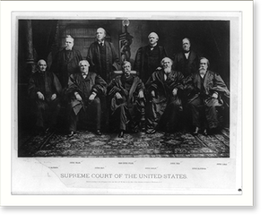 Vintage Americana Print - Supreme Court of the United States