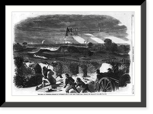 The seige of Vicksburg - Approach of McPhearson's saps to the rebel works, Antique Poster