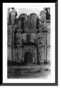 Portal del Mission San Xavier, near Tucson, Arizona, Historic Print