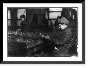 Black & White Photo - Boston - Boys linking bed-springs