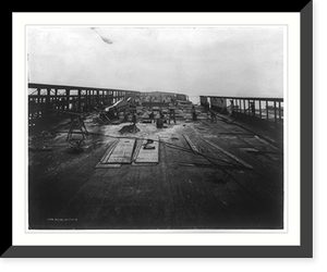 On the incompleted deck of the ship Seeandbee, Oct. 11, 1912, Antique Print