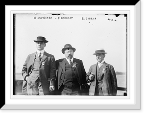 Historic Framed Print, G. Moncada, F. Cadalso, E. Sihela,  17-7/8" x 21-7/8"