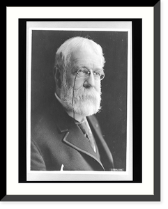 Historic Framed Print, [Robert U. Johnson, head-and-shoulders portrait, facing right],  17-7/8" x 21-7/8"