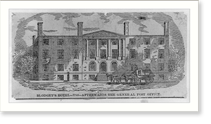 Antique Architecture - Washington DC - Blodget's Hotel, 1793