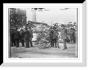 Historic Framed Print, G.A.R. Parade - 3,  17-7/8" x 21-7/8"